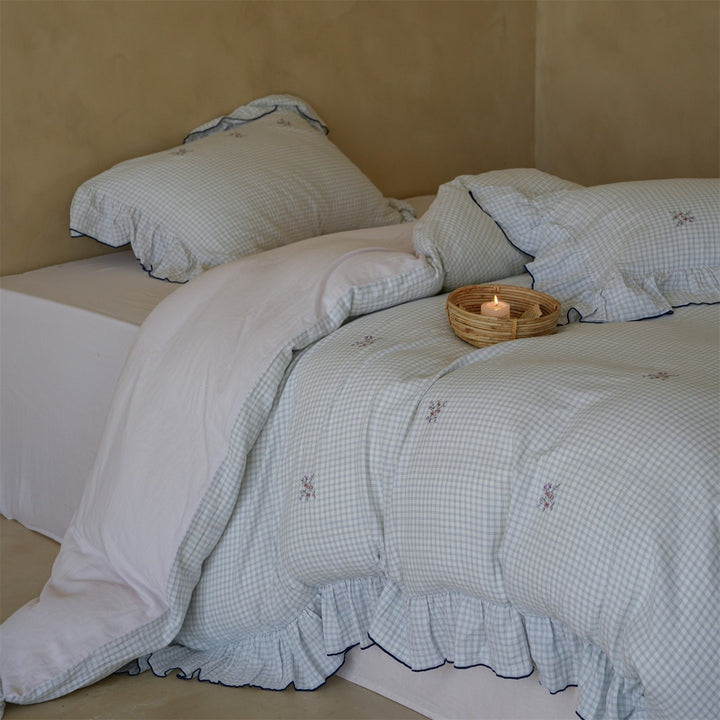 Summer Floral Basket Bedding Set