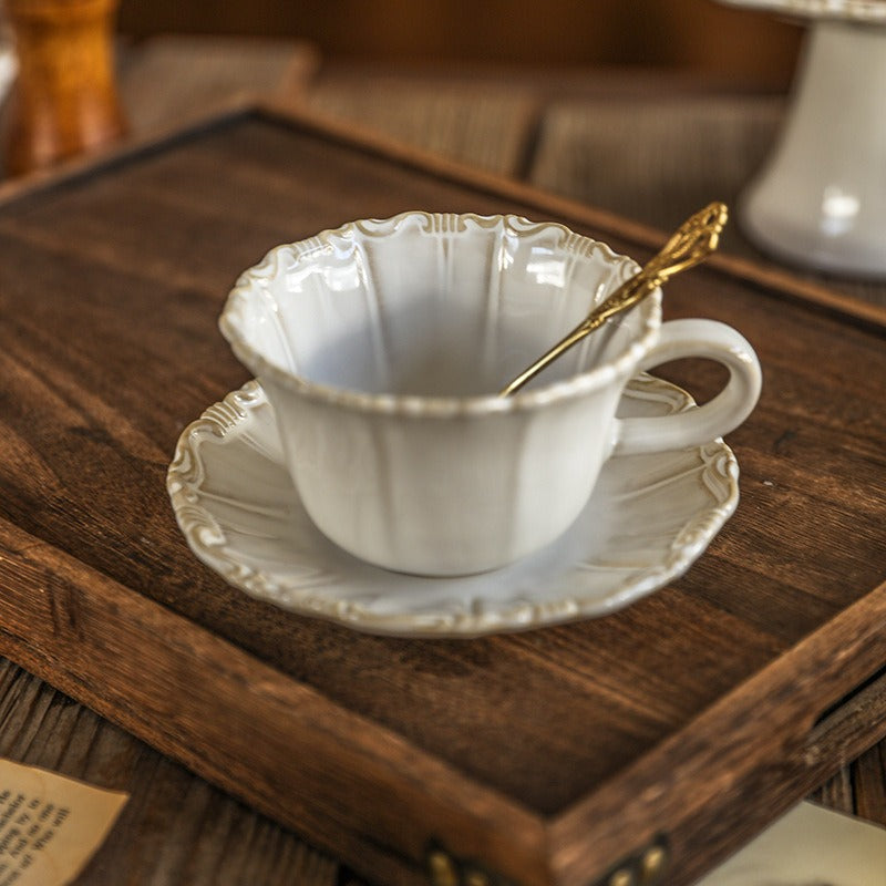 French Street Ceramic Tea Cup Set