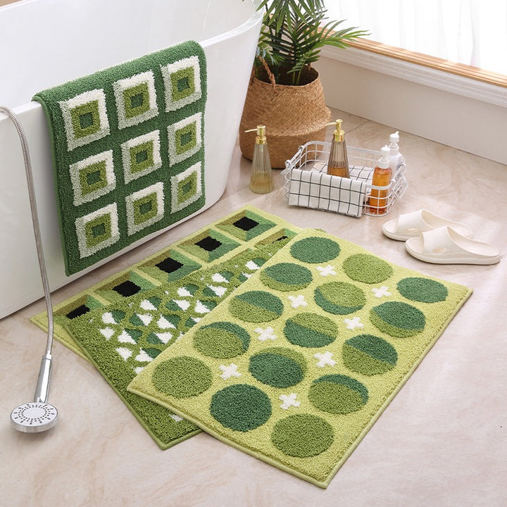 Fresh Green Bathroom Mat