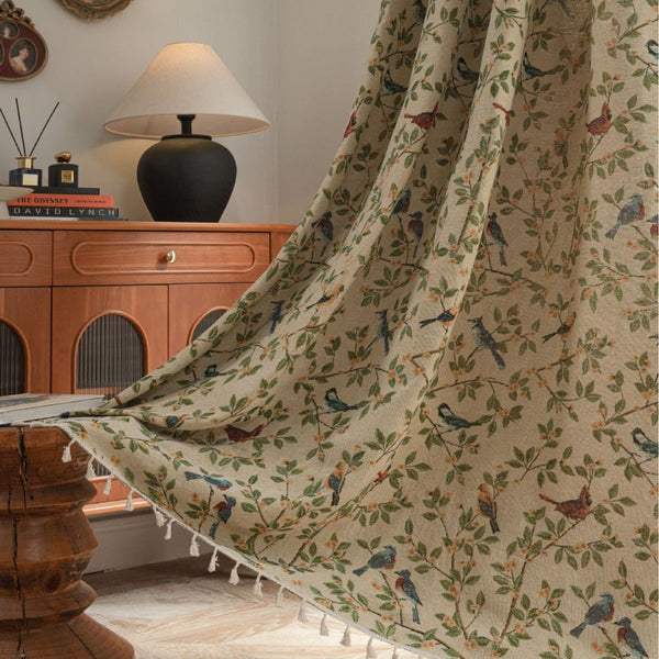 Singing Bird Tassel Curtain