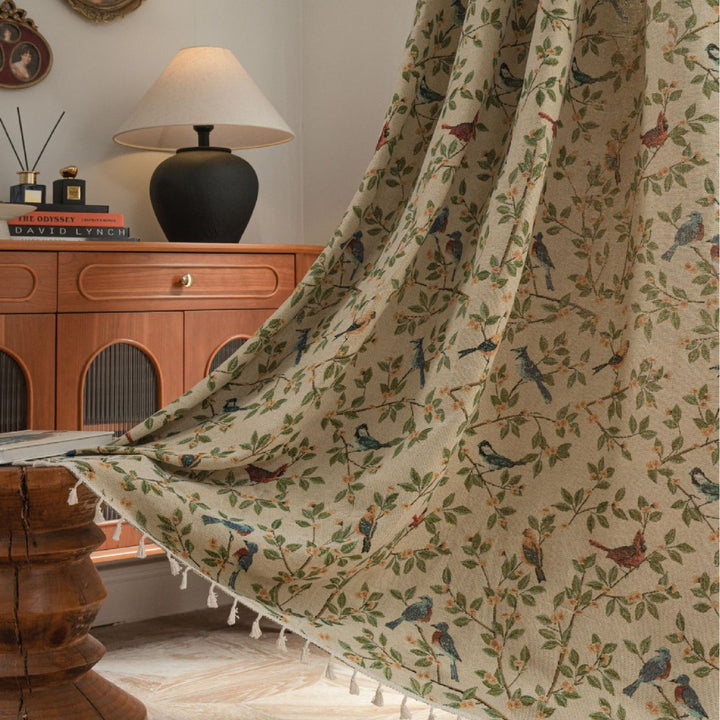 Singing Bird Tassel Curtain
