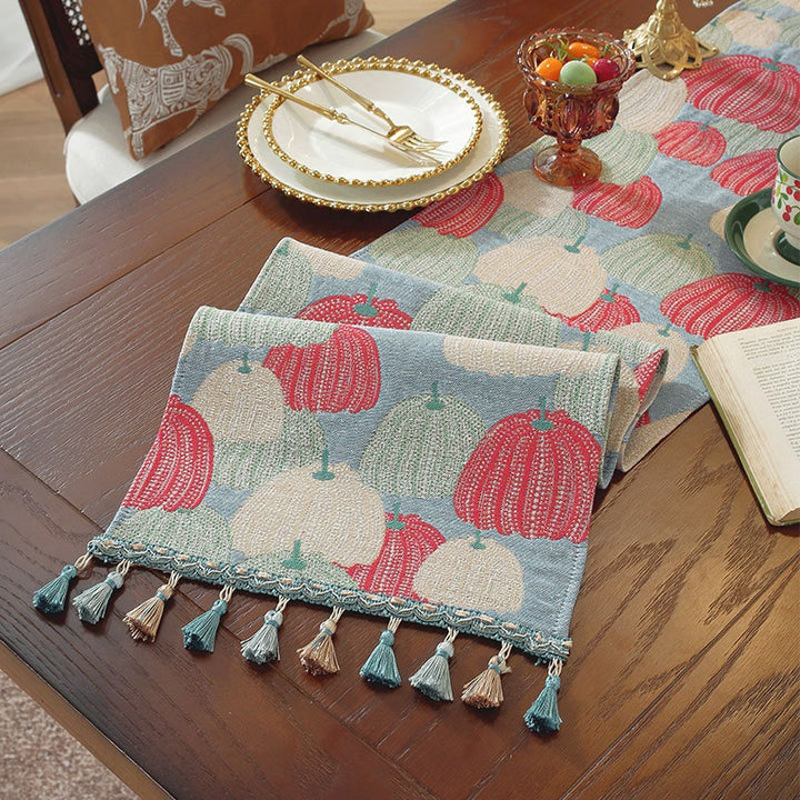 Pumpkin Art Table Runner