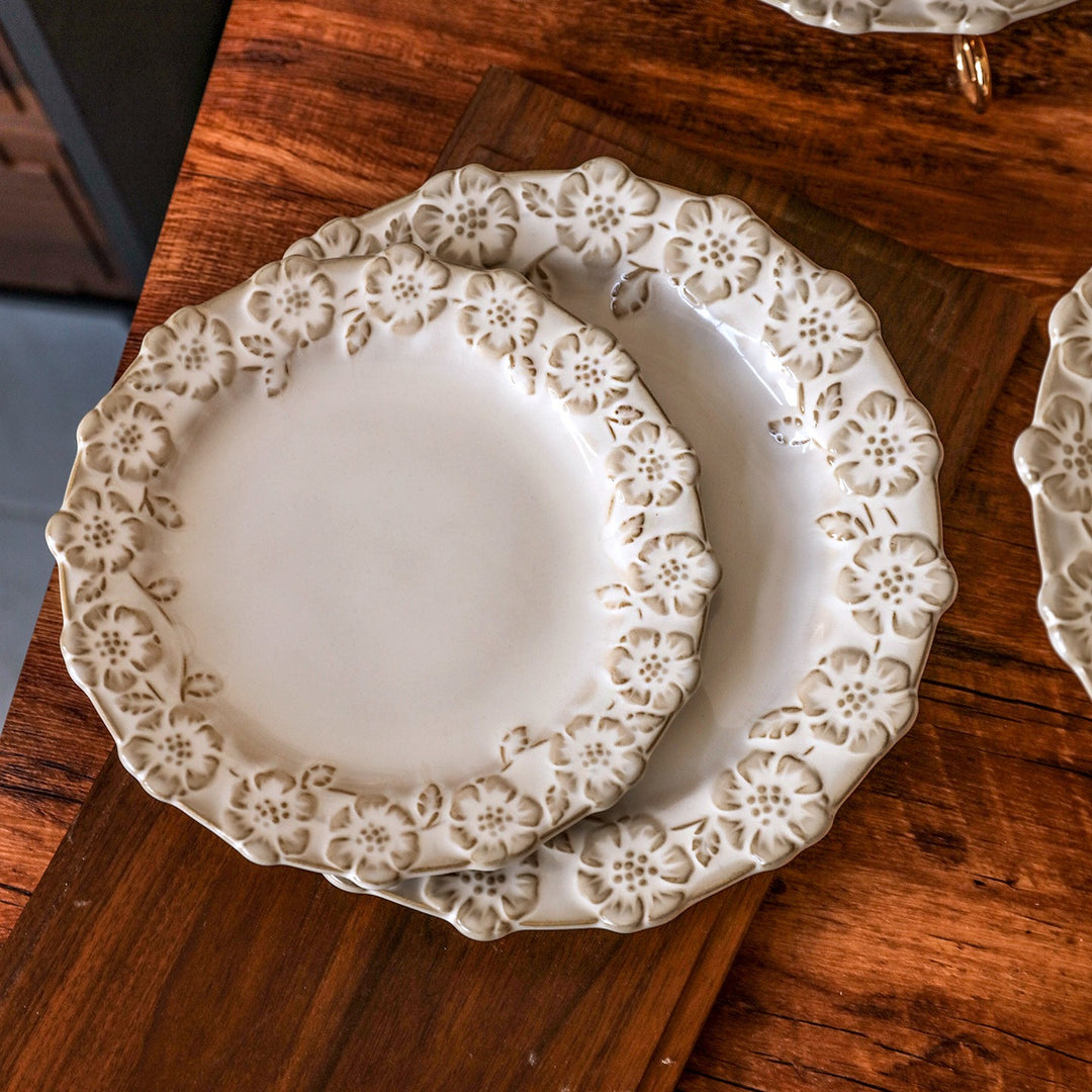 Antique Blossom Embossed Plate