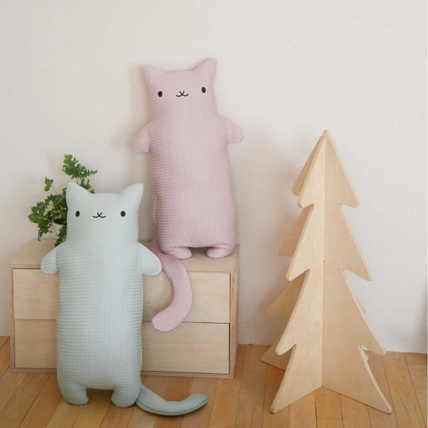 Simple Waffle Kitty Cushion