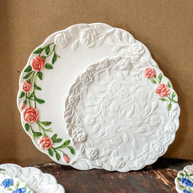Floral Dream Rose Plate