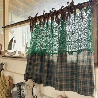 Highland Pastoral Woven Cabinet Curtain