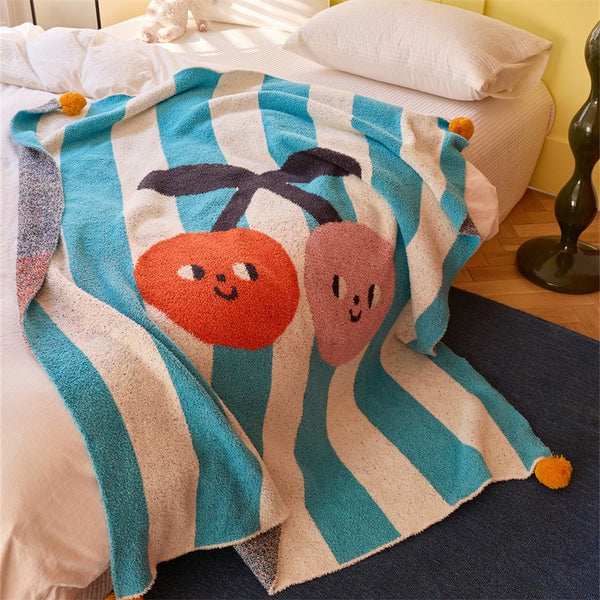 Big Eyes Striped Blanket