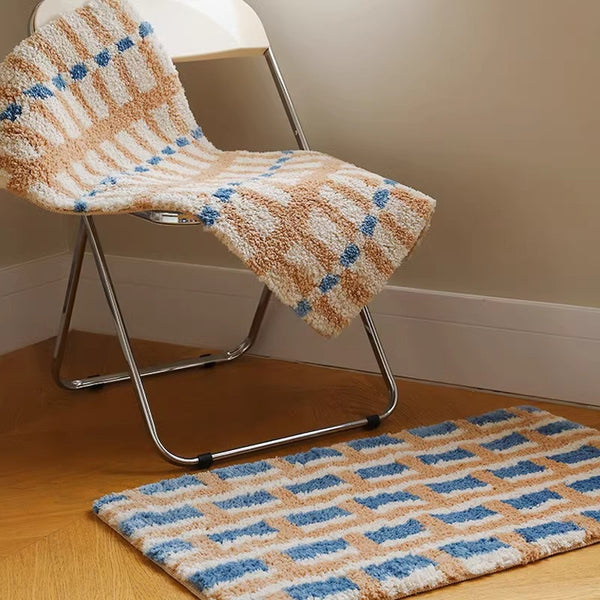 Sunny Tone Check Rug