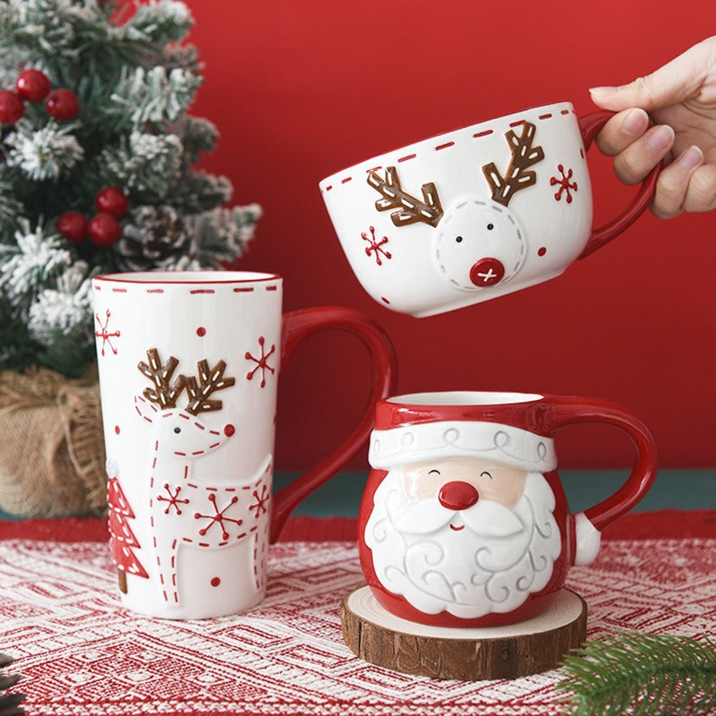 Santa & Reindeer Mug