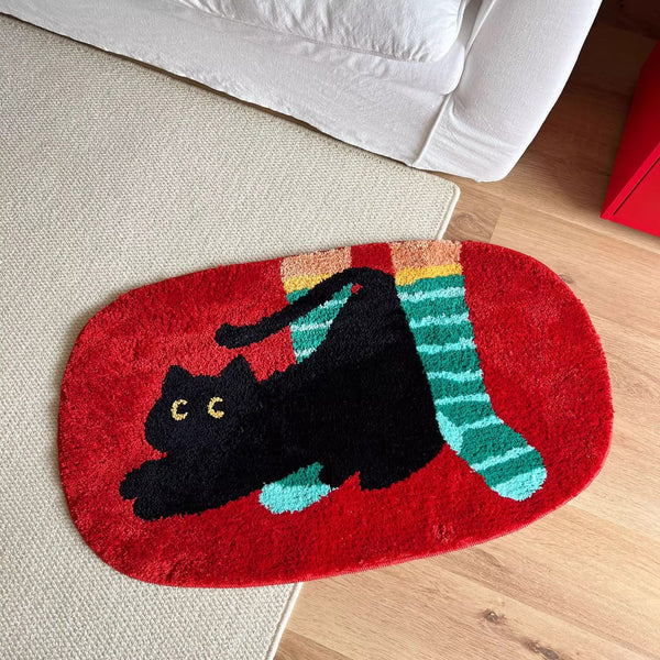Midnight Kitty Bath Mat