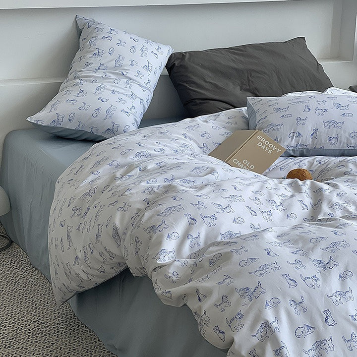 Lazy Kitty Bedding Set