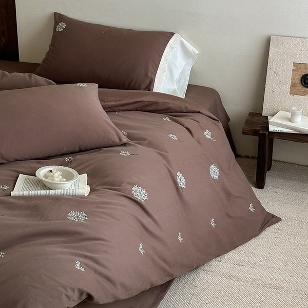 Dandelion Embroidery Bedding Set