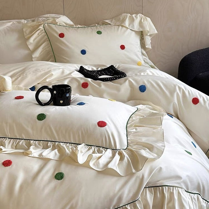 Colourful Polka Dots Bedding Set