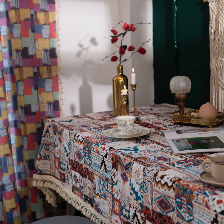 Mexico Style Tassel Table Cloth Collection