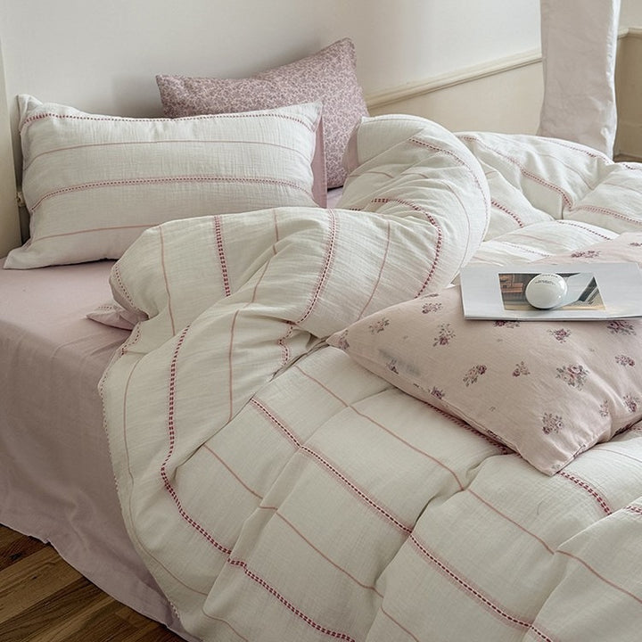 Beach Striped Bedding Set