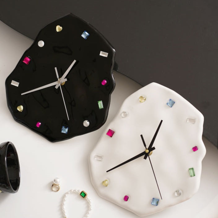 Gem Glam Ceramic Clock