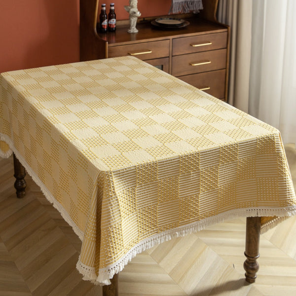 Vintage Geo Weave Tablecloth