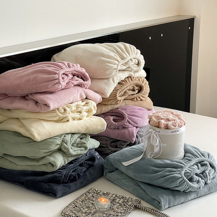 Warm Winter Fleece Fitted Sheet Collection