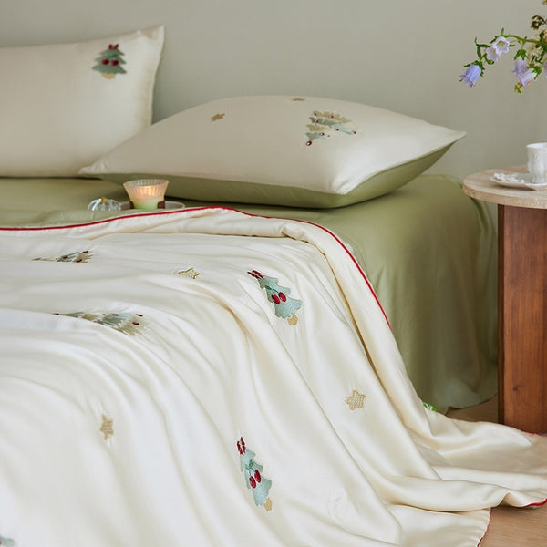 Xmas Tree Lyocell Summer Blanket