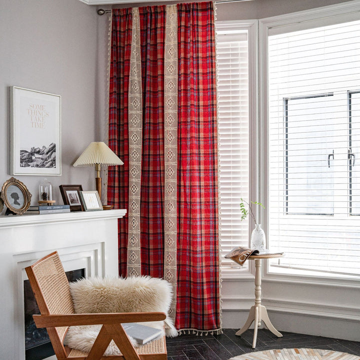 Tartan Lace Curtain