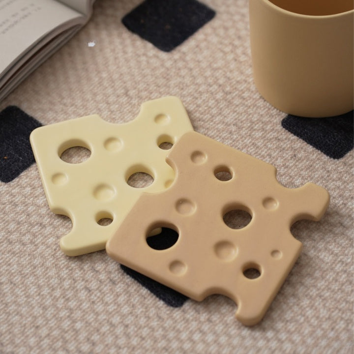 Swiss Cheese - Slice Ceramic Coaster Collection