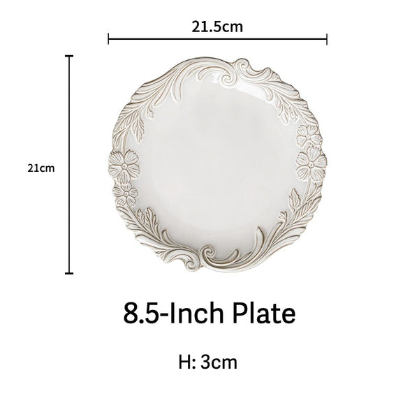 Lunar Flora Embossed Dinnerware