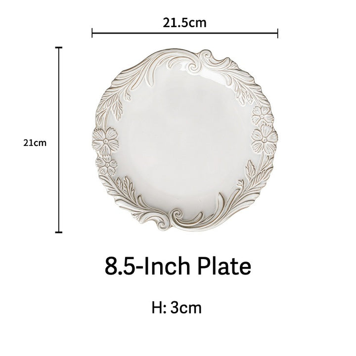 Lunar Flora Embossed Dinnerware