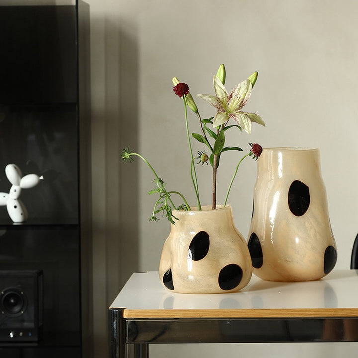 Spotted Charm Glass Vase