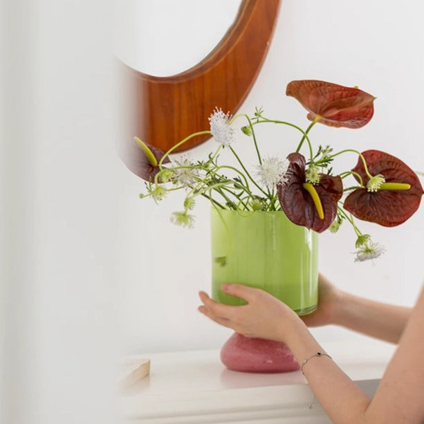 Fun Contrast Glass Vase