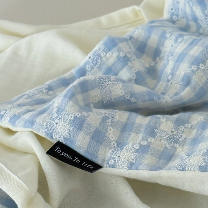 Mini Blue Checkerboard bedding Set