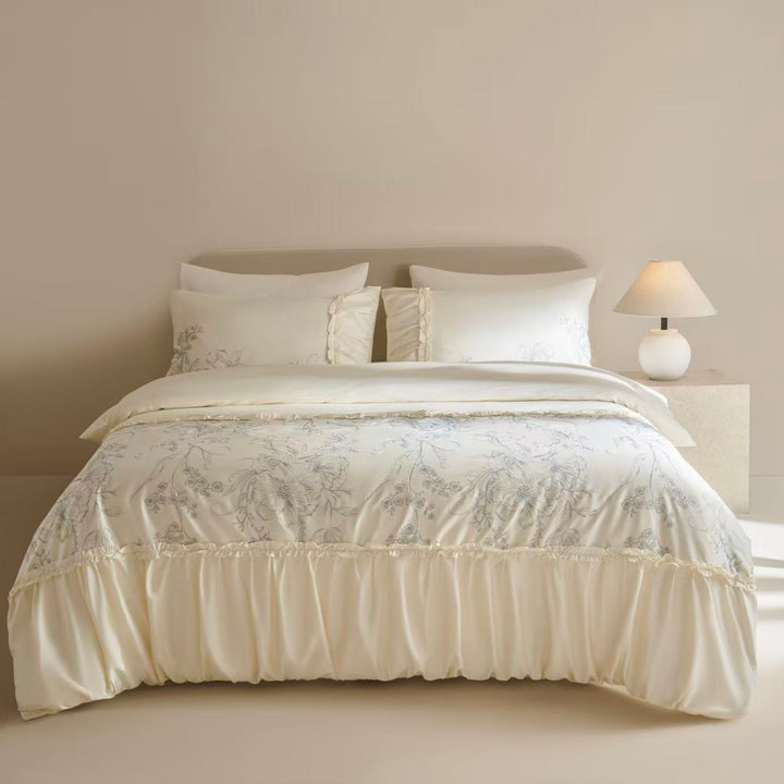 French Vintage Long-Staple Ruffle Bedding