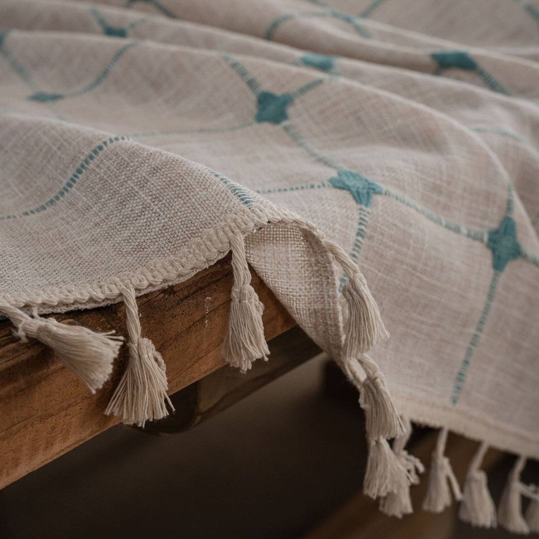 Farmhouse Lattice Tablecloth