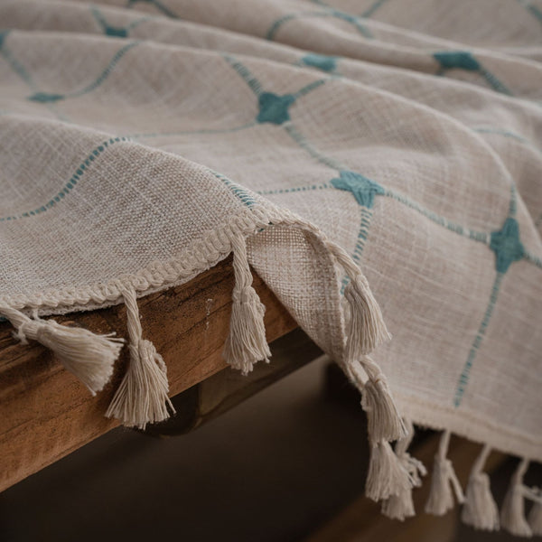 Farmhouse Lattice Tablecloth
