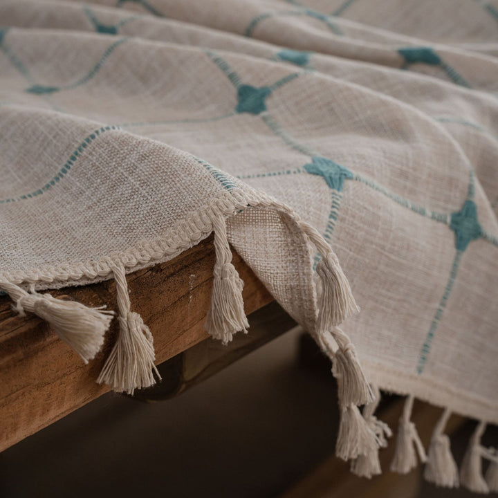Farmhouse Lattice Tablecloth