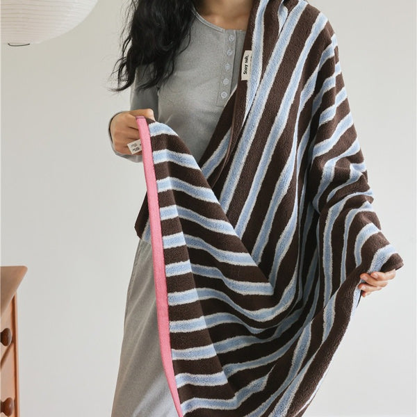 Retro Cafe Stripe Towel