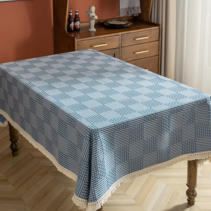 Vintage Geo Weave Tablecloth