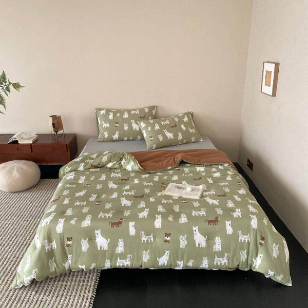 Dog Park Summer Quilted Blanket