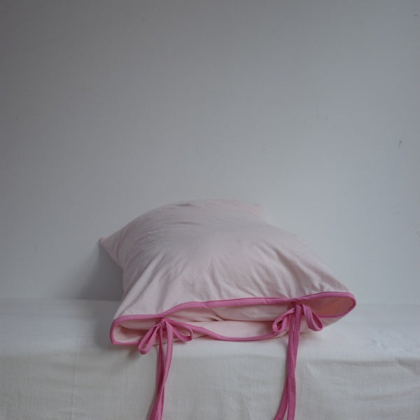 Soft Tie Jersey Cotton Pillowcase Set