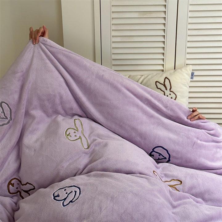 Warm Bunny Bedding Set Collection