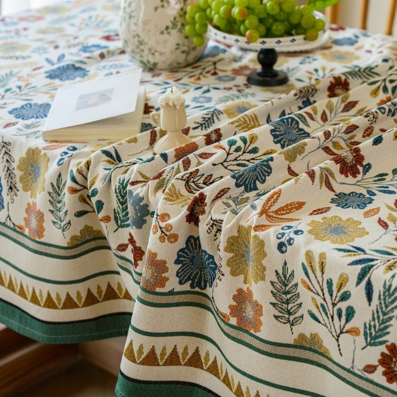 Rustic Flower Cluster Tablecloth