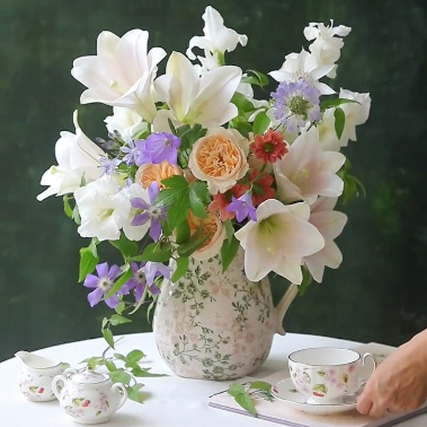 Green Garden Ceramic Vase