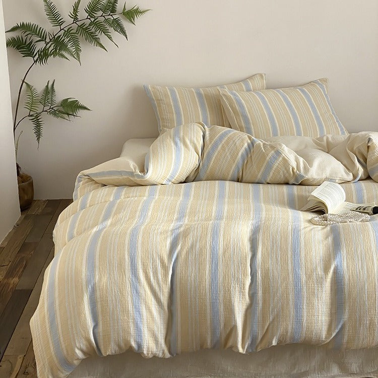 Springtime Striped Bedding Set