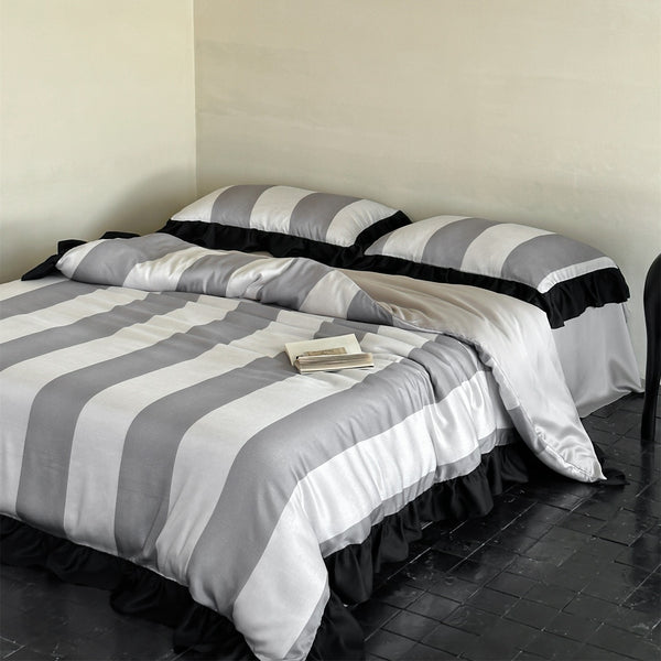 Midnight Stripes Bedding Set