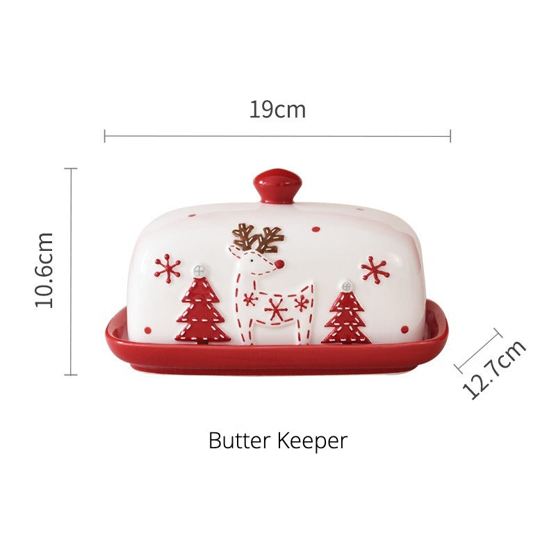 Merry Xmas Butter Keeper