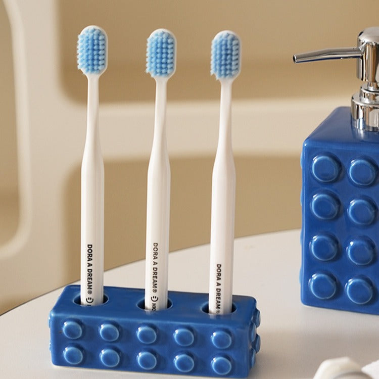 Colourful Block Toothbrush Holder Bath
