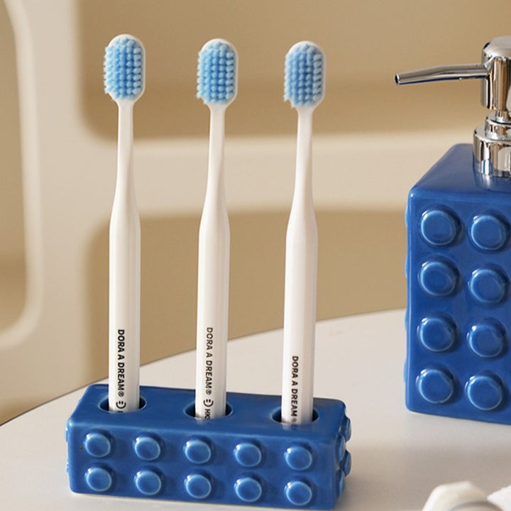 Colourful Block Toothbrush Holder Bath