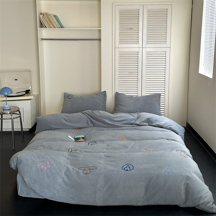 Warm Bunny Bedding Set Collection