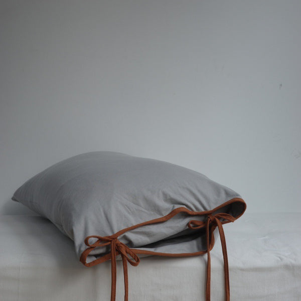 Soft Tie Jersey Cotton Pillowcase Set