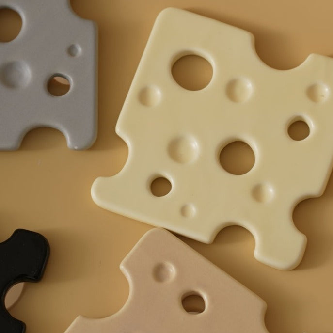 Swiss Cheese - Slice Ceramic Coaster Collection