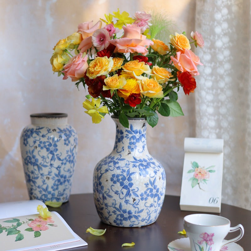 Blue Countryside Ceramic Vase Collection